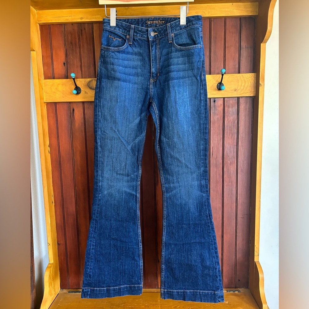 Kimes Ranch Blue Flare Wide Leg Jeans